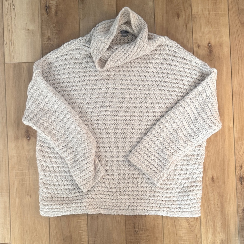 Aerie Cozy Cream Turtleneck Sweater size small